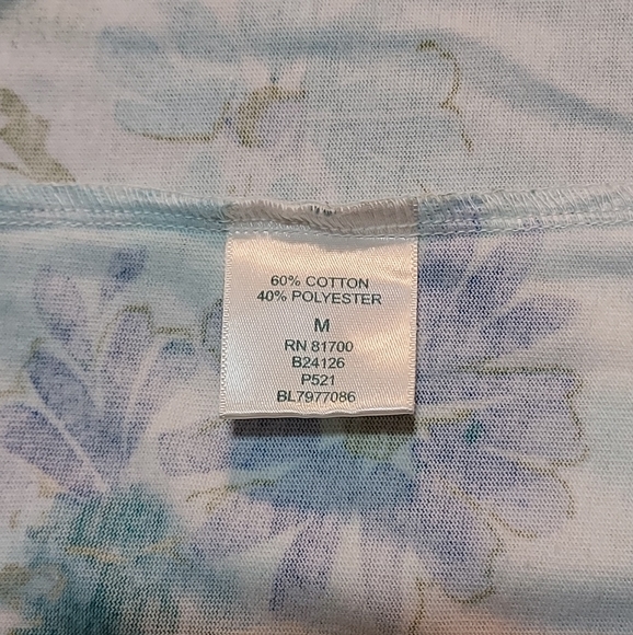 Blair, size M, floral tee, NWOT - Picture 5 of 6